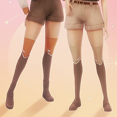 Fox Outfit, Fox Socks, Sims 4 Toddler, Ts4 Cc, High Socks, Sims 4, Knee High, Fox, Socks