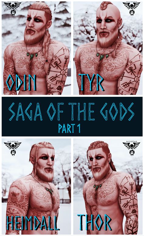 Long braids, undercut, shaved, male, nordic. All hairstyles have 18 EA/Maxis colors - Teen -> Elder - All LODs - Not Hat Compatible, Sorry! - Custom thumbnails - Not allowed for randoms - Base Game Compatible Download link http://www.mediafire.com/file/1ijaz11daekxqx0/%5BKariLova%5DSaga+of+The+Gods+-+Hairstyles+-+Part+1.rar Sims 4 Barbarian Cc, Sims 4 Viking Tattoo, Sims 4 Norse Cc, Sims 4 Cc Viking Hair, Sims 4 Stone Age Cc, Viking Cc Sims 4, Sims 4 Viking Hair, Sims 4 Shaved Hair, Viking Sims 4 Cc