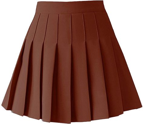 TONCHENGSD Women's High Waist Pleated Mini Skirt Skater Tennis Skirt | Amazon (US) Short Tennis Skirt, Pleated Mini Skirts, Tennis Skirt Outfits, Short Pollera, Mini Pleated Skirt, Tennis Skirts, Skirt Short, Beach Skirt, Brown Skirts