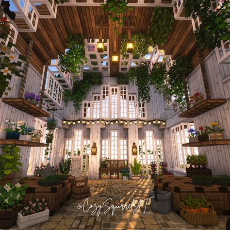 MayCraft Building Challenge - Part 2 🌿 Greenhouse, done! Interior pics coming soon ❤️ Texture - Mizuno's 16 Craft Shader - Complementary Resources - Mizuno's 16 Craft CIT, Garden Breeze, Ghoulcraft. #yumimigaming #mcmaycraft #minecraft #cottagecore #cottagecoreminecraft #minecraftcottagecore #aesthetic #aestheticminecraft #minecraftmods #minecraftbuilding #minecraftbuildingideas #minecraftgreenhouse #greenhouse #slowliving #minecraftdecorations #decorations #cozygaming #cozygamer #cozysqui... Mizuno 16 Craft Builds, Minecraft Decorations Interior, Mizunos 16 Craft Builds, Minecraft Mizuno 16 Craft, Minecraft Greenhouse Interior, Minecraft Sanctuary, Minecraft Porch, Greenhouse Minecraft, Mizunos 16 Craft