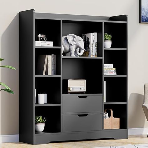 Cozy Castle Black Bookshelf, 4-Tier Open Shelf Bookcase with 2 Drawers and 10 Cubes, Wood Cube Storage Organizer Shelf for Bedroom, Living Room, 39.4" W X 47.2" H

#homedesign #homedecor #housedesign #housedecor #room #roomdecor #roomdesign #interior #design #home #house #furniture #decor #bedroom #kitchen #livingroom Wood Cube Storage, Cozy Castle, Open Shelf Bookcase, Drawer Bookshelf, Black Bookshelf, Wood Cube, Cube Storage Shelves, Open Bookshelves, Bookshelves In Living Room