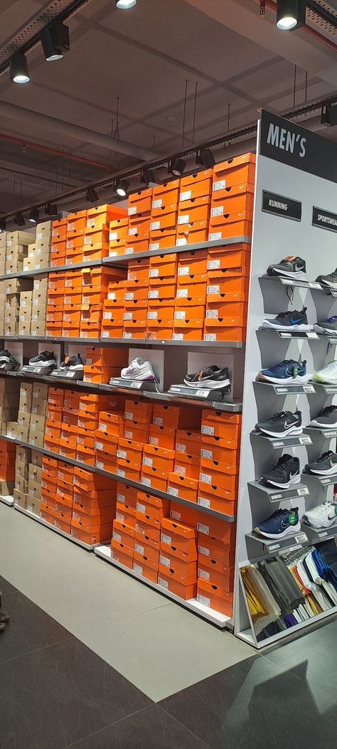 Nike Boxes, Nike Factory Store, Nike Outlet Store, Nike Factory, Boots Store, Nike Outlet, Retail Store Design, Outlet Store, Football Boots