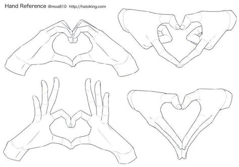 Hand Refs, Hand Drawing Reference, Heart Hands Drawing, Heart Drawing, Hand Sketch, Anime Drawings Tutorials, Hand Art, Anime Poses Reference, Drawing Base