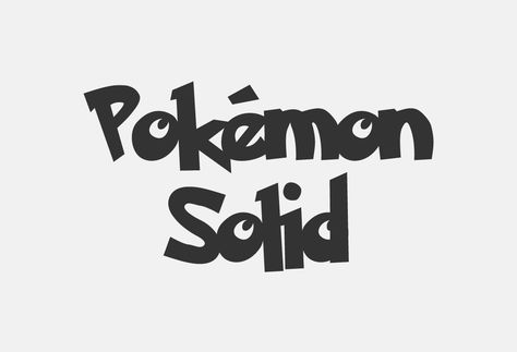 Pokemon Font Free - Dafont Free Japanese Branding, Dafont Fonts, Pokemon Logo, Font Names, Font Free, Pocket Monsters, Font Family, Trading Cards, Brand Names