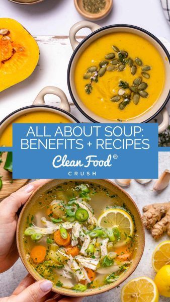 Cleanfoodcrush Recipes Clean Eating, Clean Broth Soup, Clean Soup Recipes, Clean Eating Sauces, Cfc Recipes, Soup Benefits, Clean Soup, Clean Soups, Cleanfoodcrush Recipes