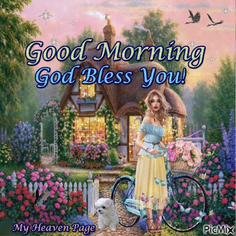 Cottage Flower Garden, You Good, Good Morning God, Good Morning Quotes Friendship, Bless You, Quotes Good, Morning Gifs, Facebook Mom, Good Morning Facebook