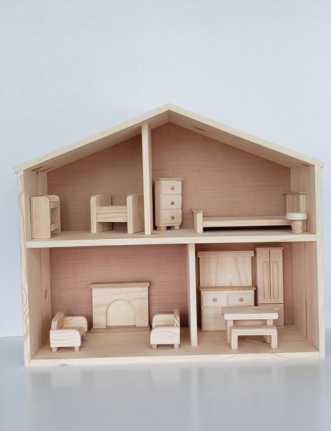 Best Doll House, Ham House, Popsicle Stick Houses, Cardboard Dollhouse, Dollhouse Bedroom, Doll House Plans, Dollhouse Projects, Easy Arts And Crafts, Cardboard House