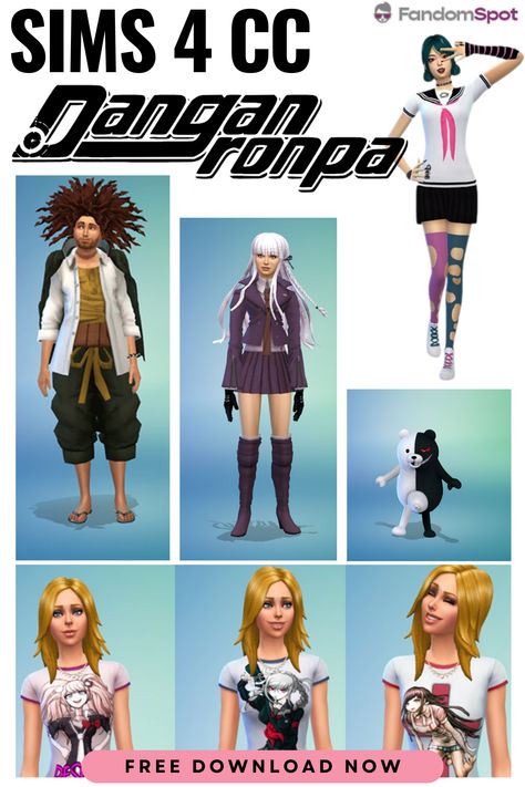 Sims 4 Danganronpa Cc, Vocaloid Sims 4 Cc, Cc Packs, Mikan Tsumiki, Celebrating Life, Sims 4 Cc Packs, Ts4 Cc, The Sims4, Sims Mods