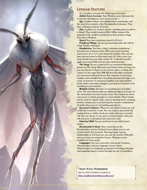 Homebrew Races, 5e Races, Dnd 5, Dungeons And Dragons Races, D D Races, Dnd Homebrew, Dnd Campaign, Dnd Races, Dnd Classes