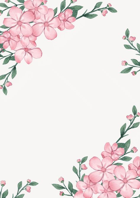 floral plants with pink flowers page border background Flower Page Border, Plants With Pink Flowers, Boarders Designs For Projects, Plant Cartoon, Beautiful Borders, Coral Draw, Border Background, Front Page Design, Plant Background