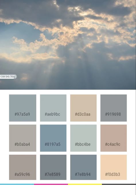 Room Color Combination, Graphics Design Inspiration, Cinema Colours, Paint Palettes, Colors Inspiration, Color Pallete, Palette Design, Sky Color, Design Seeds