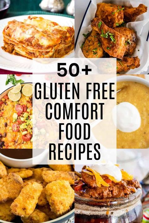 50+ Gluten Free Comfort Food Recipes fill the belly and warm the soul. Enjoy your favorite soups, stews, casseroles, and more cozy classics! Gluten Free Comfort Food Recipes, Food Dinner Recipes, Gluten Free Dairy Free Dinner, Gluten Free Casserole, Gluten Free Comfort Food, Celiac Recipes, Favorite Soups, Gluten Free Main Dishes, Dairy Free Dinner