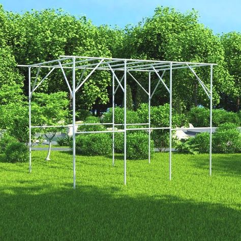 PRICES MAY VARY. Grape Vine Support：This grape trellis has durable triangular support design, so it can maintain the stability of the layer frame with beautiful appearance. It's ideal for framing garden entrances, pathways and views White Attractive Entry ：This large size white grape trellis provides an attractive archway for climbing plants to create a beautiful entry into your garden. And white rack can be matched with a variety of garden styles Stable and Durable：This trellis has built-in ste Garden Entrances, Arch Arbor, Grape Trellis, White Grape, White Patio, Garden Entrance, Support Design, Plant Supports, Climbing Plants