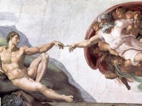 Michael Angelo Painting, Sistine Chapel Ceiling, Michael Angelo, The Creation Of Adam, Picasso Paintings, Historical Painting, Sistine Chapel, Magnum Opus, Unique Paintings