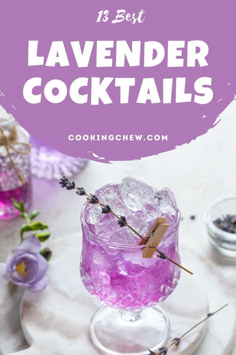 Lavender Cocktails, Tom Collins Cocktail, Lavender Drink, Lavender Martini, Easy Party Drinks, Lavender Cocktail, Collins Cocktail, Purple Drinks, Fun Drinks Alcohol