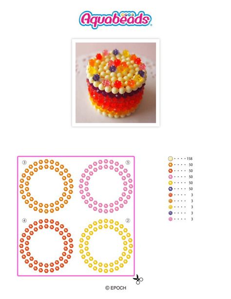 3d Rainbow, Magic Water, Beads Design, Aqua Beads, Water Mist, 3d Cake, Pixel Art Pattern, Perler Bead Art, Bead Ideas