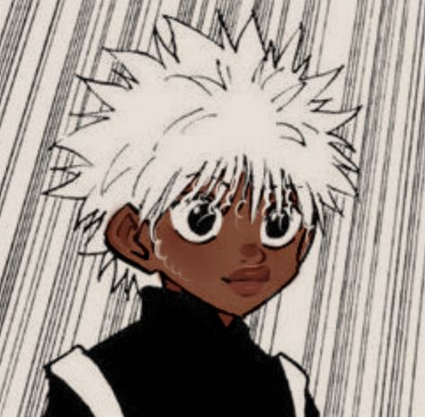 Black Killua, Black Anime Guy, Killua Zoldyck, Fire Emblem Characters, Black Characters, Black Anime Characters, Hunter Anime, Black Cartoon, Fire Emblem