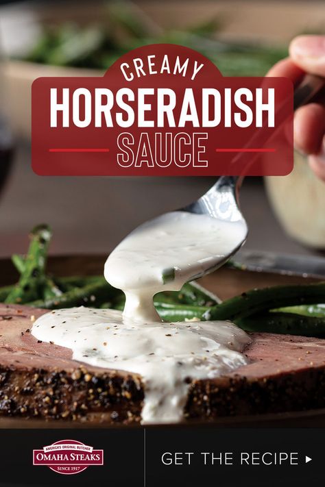 Creamy Horseradish sauce Dipping Sauce For Steak, Horseradish Sauce Recipe, Sauce For Steak, Horseradish Recipes, Creamy Horseradish, Creamy Horseradish Sauce, Unique Sauces, Prepared Horseradish, Horseradish Sauce