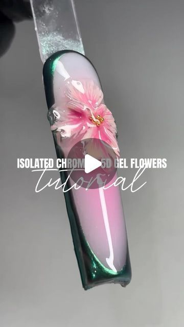 3d Flower Nails Tutorials, How To Do 3d Flowers On Nails, 3d Gel Flower Nails, 3 D Flower Nails, 3 D Nails Designs, Nagel Inspiration, 3d Flower Nail Art, 5d Nail Art, 3d Flower Nails