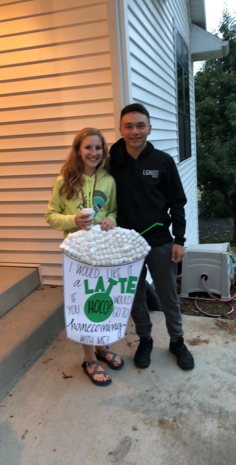 #starbucks #homecoming #promposal Starbucks Dance Proposal, Home Coming Proposals Ideas School, Homecoming Proposal Ideas Starbucks, Starbucks Promposal Ideas, Starbucks Hoco Proposals Ideas, Hoco Proposals Ideas Starbucks, Starbucks Homecoming Proposal, Coffee Promposal, Starbucks Hoco Proposal