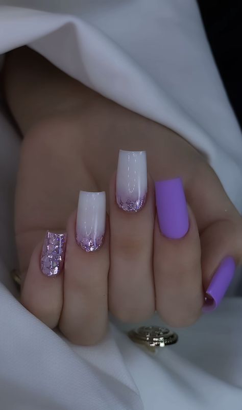 Nails Yellow, Fancy Nails Designs, Work Nails, Short Acrylic Nails Designs, Fancy Nails, Short Acrylic Nails, Best Acrylic Nails, Nail Polishes, Purple Nails