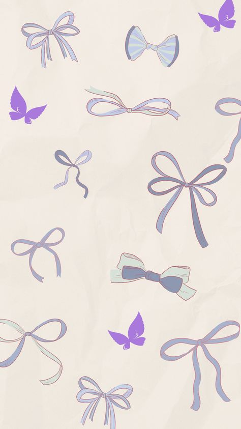 Purple Ribbon Wallpaper, Purple Coquette Wallpaper, Ipad Purple, Bow Background, Purple Coquette, Coquette Wallpaper, Girly Pop, Bow Wallpaper, Abstract Art Wallpaper