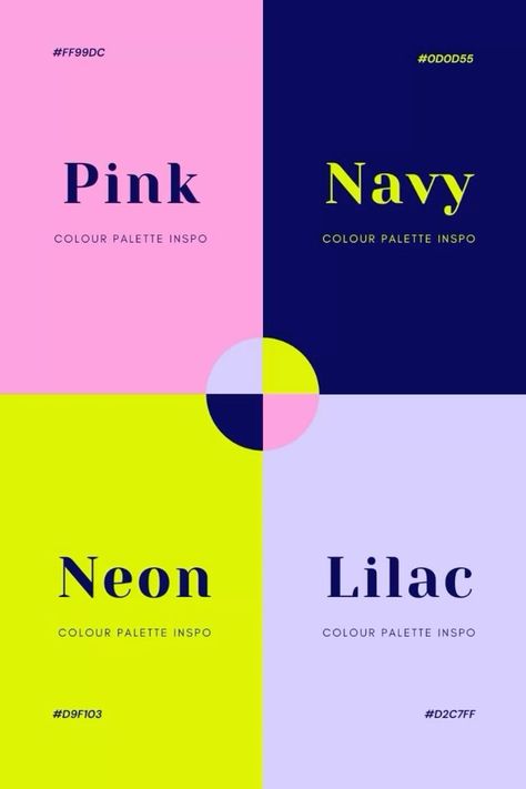 Bold Colour Palette Inspiration, Pop Of Color Branding, Bright Colour Combos, Psychic Color Palette, Funky Color Palette Colour Schemes, Funky Color Combinations, Bold Branding Design Color Palettes, Fun Colour Combinations, Genz Color Palette