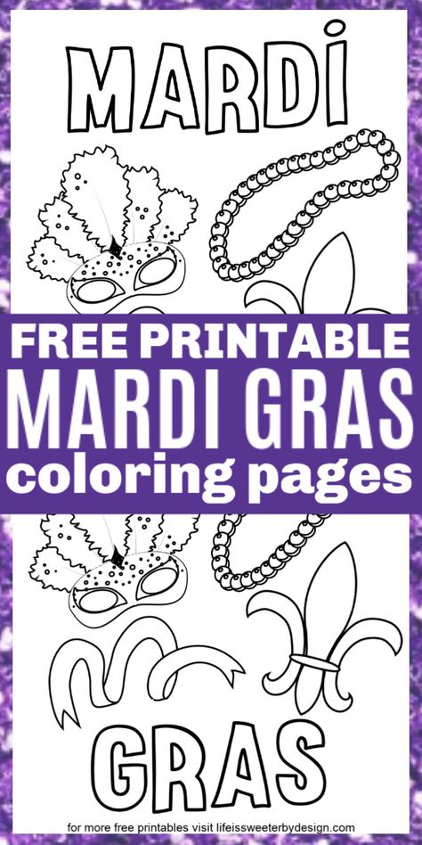 Easy Mardi Gras Crafts For Kids, Mardi Gras Games For Kids, Mardi Gras Bulletin Board Ideas, Mardi Gras Crafts For Kids, Mardi Gras Classroom, Mardi Gras Coloring Pages, Mardi Gras Mask Template, Mardi Gras Images, Mardi Gras Activities