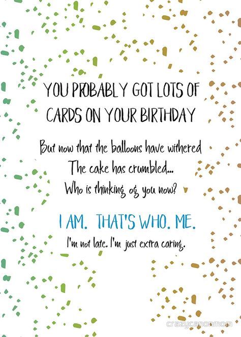 Belated Birthday Funny, Funny Belated Birthday, Belated Birthday Greetings, Belated Birthday Wishes, Brother Birthday Quotes, Belated Birthday Card, Birthday Wishes Funny, Happy Belated Birthday, Late Birthday