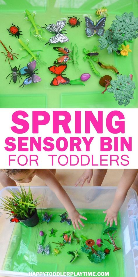 Spring Activity For Infants, Spring Ece Activities, Easter Sensory Bin Ideas For Infants, Easter Day Activities For Toddlers, Spring Sensory Bin For Toddlers, Spring Sensory Activities For Babies, Spring Animal Activities For Toddlers, Spring Time Sensory Bin, Spring Animals Crafts For Toddlers