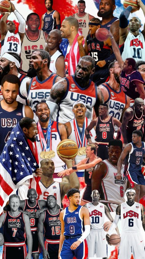 Olympic Basketball, Nba Wallpapers, Usa Basketball, Basketball Wallpaper, Usa Olympics, Tokyo 2020, Nba Players, Basketball Players, Fun Sports