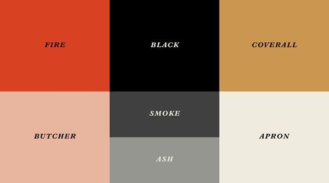 Bbq Color Palette, Meat Color Palette, Color Palette For Restaurant, Color Palette Restaurant, Restaurant Color Palette, Bbq Restaurant Design, Diner Branding, Bbq Logo, Restaurant Graphics