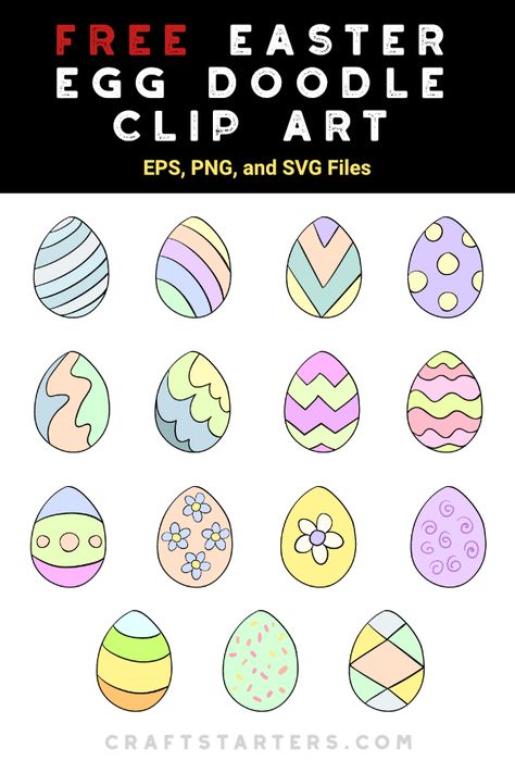 Easter Egg Doodle, Easter Bujo Theme, Easter Doodles Easy, Easter Bujo, April Doodles, Easter Bullet Journal, April Stickers, Egg Doodle, Bullet Journal For Kids