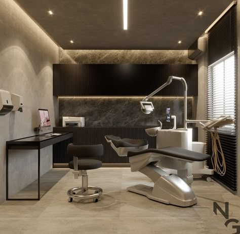 Dentist Room Design, Dental Sterilization Area, Dentist Interior Design, Luxury Dental Clinic Design, Small Dental Clinic Interior Design, Dentist Cabinet, Clinic Aesthetic, Dental Clinic Design, Dental Clinic Interior