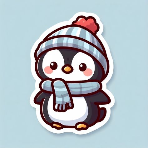 A cute cool penguin sticker in a hot world signifies global warming. This penguin is so cute 🥰. Cute sticker for your laptop, phone, notebook, bottle etc. Cute Kawaii Penguin, Cute Penguin Drawing, Notebook Bottle, Cool Penguin, Penguin Sticker, Penguin Clipart, Kawaii Penguin, Penguin Drawing, Shadow Drawing