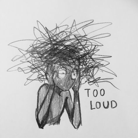 ••Too loud •• Meaningful Drawings, Dark Art Drawings, Arte Sketchbook, Arte Inspo, Yandere Simulator, Art And Illustration, Sketchbook Art Inspiration, Cool Art Drawings, A Drawing