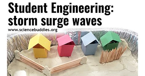 Free #NGSS-aligned #STEM lesson -- explore real-world challenge of protecting coastal communities from storm surge waves. #scienceproject #remotelearning #sciencefair #scienceteacher #engineeringproject #STEMproject #stormsurge #STEMeducation #STEMlesson Stem Lesson Plans, Weather Unit, Stem Lesson, Storm Surge, Natural Disaster, Stem For Kids, Engineering Projects, Stem Challenges, Stem Projects