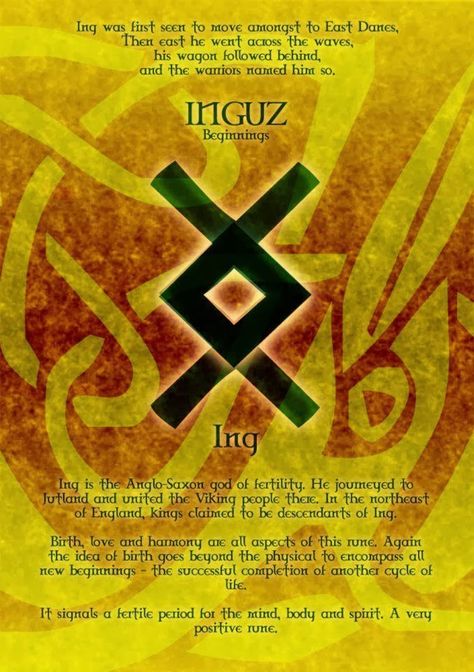 Nordic Wiccan: Inguz Rune Viking Rune Meanings, Runes Meaning, Viking People, Warrior Names, Rune Tattoo, Rune Symbols, Viking Life, Norse Symbols, Elder Futhark Runes