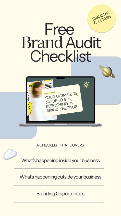 Our brand audit check-up guide is designed to give you a comprehensive understanding of your business. It's like stepping back and looking at the whole picture – where you are currently and where you aim to be. By looking at different aspects of your brand, we can uncover opportunities for improvement and growth. Your goals, your target audience, or your overall brand identity, our free brand audit helps you gain clarity and direction on how to enhance your business's presence and impact. Brand Audit Template, Brand Audit Checklist, Website Audit Checklist, Brand Audit, Branding Tips, Checklist Template, Content Ideas, Target Audience, Business Tips