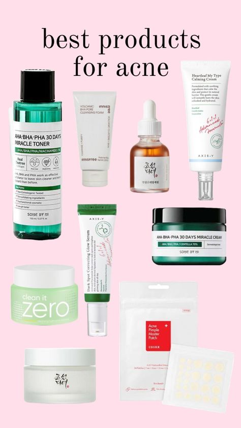 best Korean products for acne prone skin Korean Products For Acne, Products For Acne Prone Skin, Best Products For Acne, Acne Prone Skin Care Routine, Products For Acne, Korean Skin Care Secrets, Acne Prone Skin Care, Skincare For Oily Skin, Best Acne Products