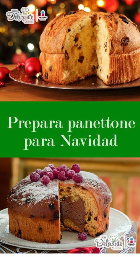 receta fácil de panettone | CocinaDelirante Panettone Recipe, Argentina Food, Christmas Pastries, Christmas Food Gifts, Christmas Cooking, Pastry Recipes, Food Cakes, Desert Recipes, Cakes And More