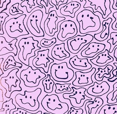 Serene Echiu (Artist) Smiley Faces Painting, Melting Smiley Face Painting, Smiley Face Backgrounds, Melting Smiley Face Wallpaper, Melt Smiley Face, Smiley Face Background, Smiley Face Poster, Smiley Face Aesthetic, Smiley Face Art