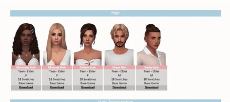 Body Outfit, Sims 4 Cc, Sims 4, Full Body, Hair Clips