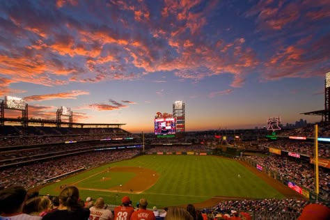 Citizens Bank Park Phillies Wallpaper, New York Mood Board, Citizens Bank Park, City Of Philadelphia, Philadelphia Phillies Baseball, Philly Sports, Philadelphia Sports, Phillies Baseball, Summer Music Festivals