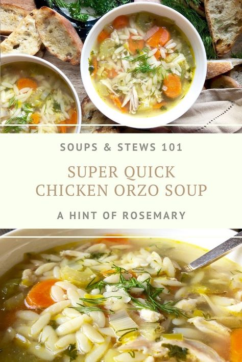 Soups Chicken, Rotisserie Chicken Soup, Orzo Soup Recipes, Rotisserie Chicken Breast, Leftover Rotisserie, Orzo Soup, Best Pasta, Chicken Orzo Soup, Chicken Orzo