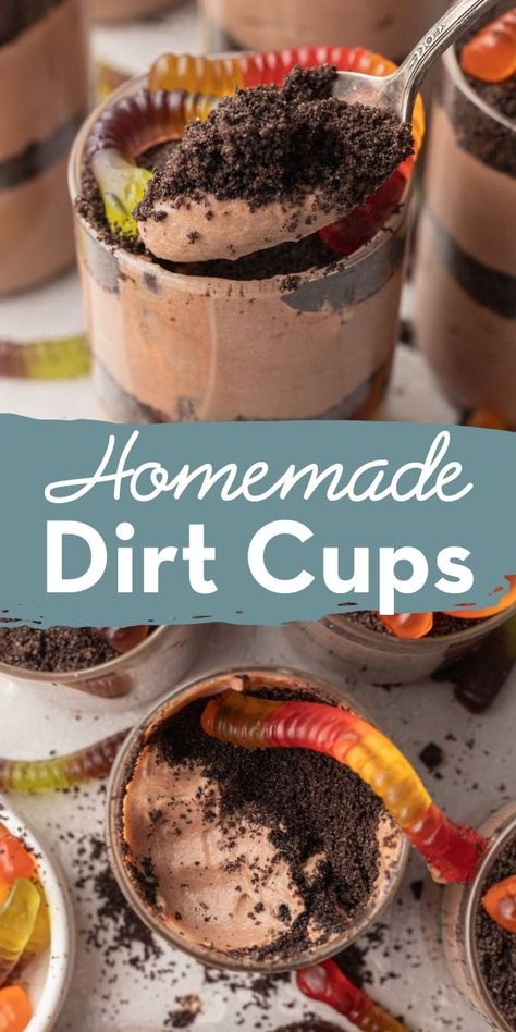 Oreo Dirt Cups, Dirt Cups Dessert, Dirt Pudding Cups, Fall Yummies, Live Well Bake Often, Dirt Cup, Dirt Pudding, Oreo Dirt, Cheap Vegan Meals