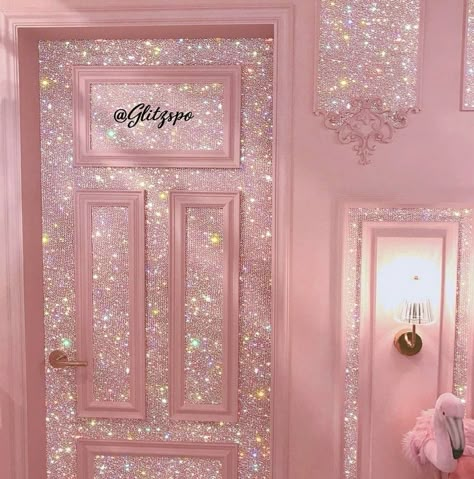 Glitter Photography, Girly Wallpapers, Beauty Room Decor, Pink Door, Baby Pink Aesthetic, Pastel Pink Aesthetic, Picture Collage Wall, Glitter Wallpaper, Pink Vibes