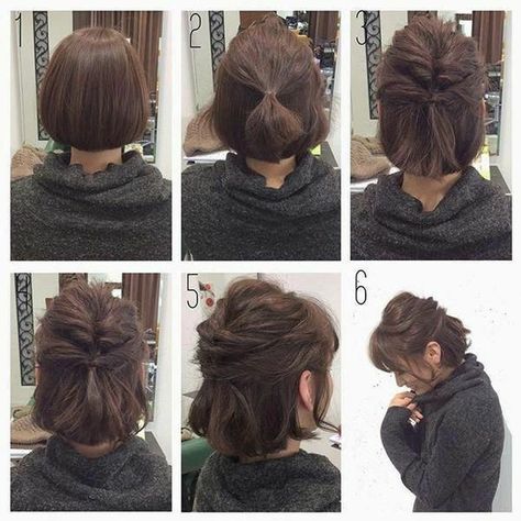 Hair Hoco, Hairdos For Short Hair, Peinados Fáciles Para Cabello Corto, Penteado Cabelo Curto, Hoco Hair Ideas, Short Hair Updo, Hoco Hair, Short Hair Styles Easy, Long Hairstyles