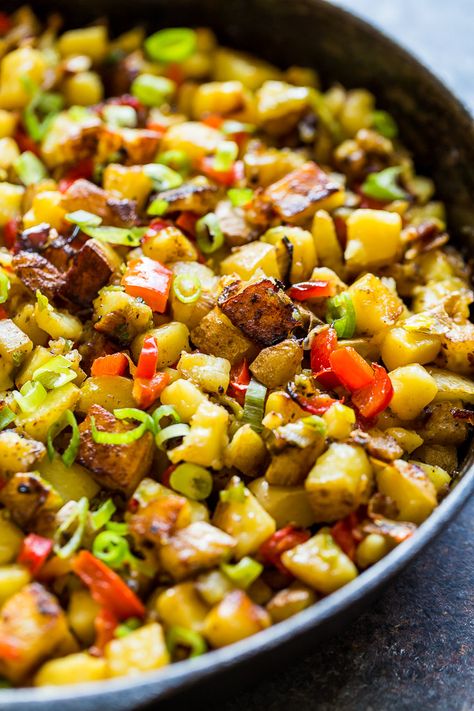 Easy Breakfast Potatoes O'Brien | Get Inspired Everyday! Potatoes Obrien, Easy Breakfast Potatoes, Yum Breakfast, Vegan Beef, Breakfast Brunch Ideas, Breakfast Ideas Healthy, Breakfast Hash, Beef Sausage, Breakfast Potatoes