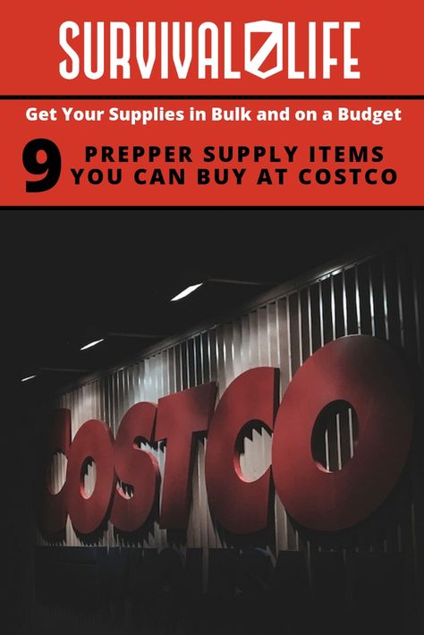 Check out 9 Prepper Supply Items You Can Buy at Costco at https://survivallife.com/costco-prepper-supply-items/ Costco Prepper List, Survival Cache, Preppers List, Prepper Supplies, Prepper Food, Preppers Pantry, Weekend Camping Trip, Survival Supplies, Prepper Survival